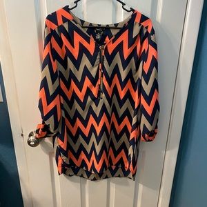 Tunic length blouse